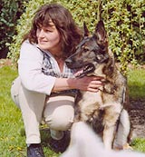 Silke mit Sch&auml;ferh&uuml;ndin Enza